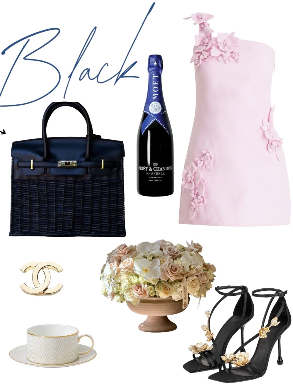 LAST ONE- NEW DROP- Black Wicker Bag- Vacation, Getaway, Chic, Luxury - Picture 1 of 2